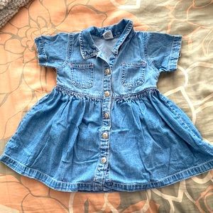Adorable Vintage Denim 90s Baby Dress - Baby Gap 12-18 Months